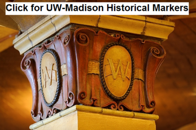 Rathskeller column - linked image for more UW-Madison historical markers