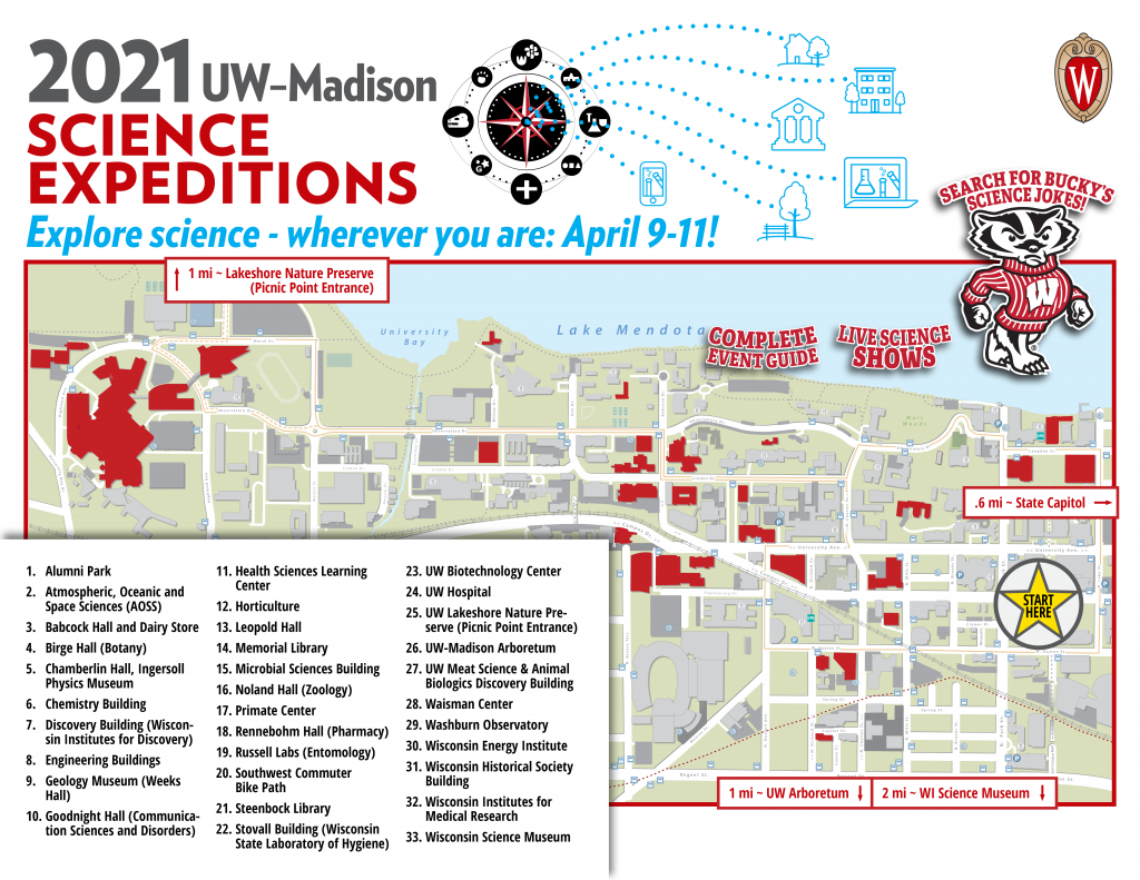 Science Expeditions Map for 2021